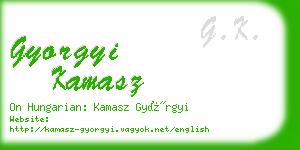 gyorgyi kamasz business card